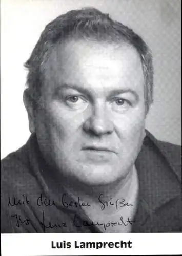 Ak Schauspieler Luis Lamprecht, Portrait, Autogramm