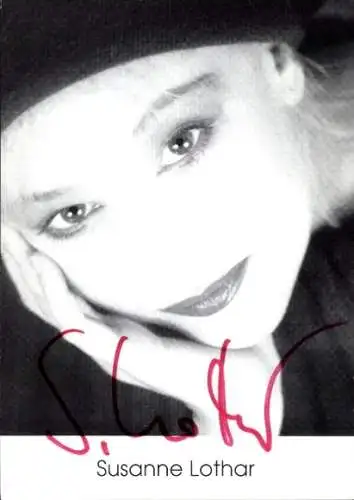 Ak Schauspielerin Susanne Lothar, Portrait, Autogramm