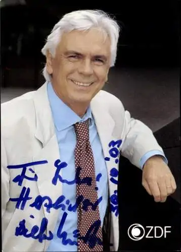 Ak Schauspieler Dieter Kürten, Portrait, Autogramm, Sport-Studio, ZDF