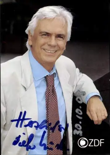 Ak Schauspieler Dieter Kürten, Portrait, Autogramm, Sport-Studio, ZDF