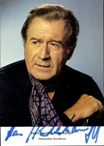 Ak Schauspieler Hans Joachim Kulenkampff, Portrait, Autogramm, Hessischer Rundfunk