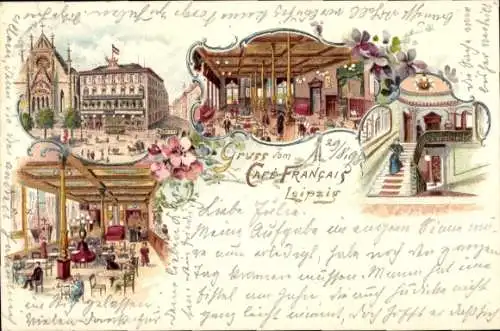 Litho Leipzig in Sachsen, Cafe Francais, Innenansicht