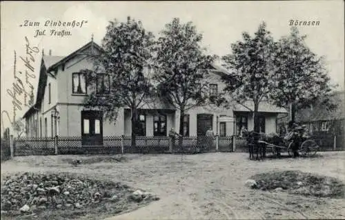 Ak Börnsen in Schleswig Holstein, Gasthof Zum Lindenhof, Bes. Jul. Frahm