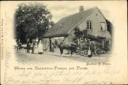 Ak Preetz in Holstein, Rasdorfer-Passau, Gastwirtschaft