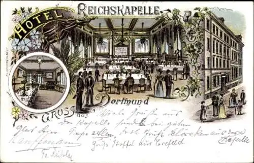 Litho Dortmund im Ruhrgebiet, Hotel Reichskapelle