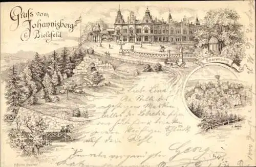 Litho Bielefeld in Nordrhein Westfalen, Johannisberg, Sparenburg