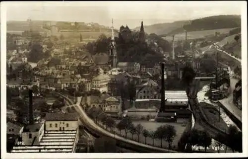 Ak Mylau Reichenbach im Vogtland, Panorama
