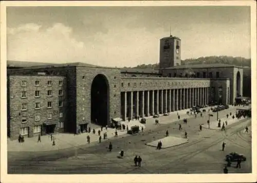 Ak Stuttgart am Neckar, Hauptbahnhof