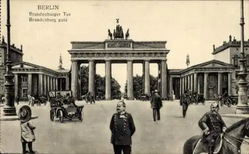 Ak Berlin Mitte, Brandenburger Tor