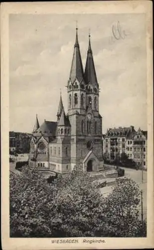 Ak Wiesbaden in Hessen, Ringkirche