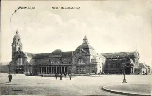 Ak Wiesbaden in Hessen, Neuer Hauptbahnhof