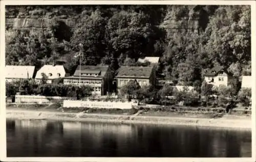 Ak Bad Schandau Sächsische Schweiz, Teilansicht