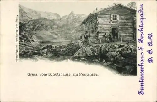 Ak Berchtesgaden in Oberbayern, Funtenseehaus, Schutzhaus