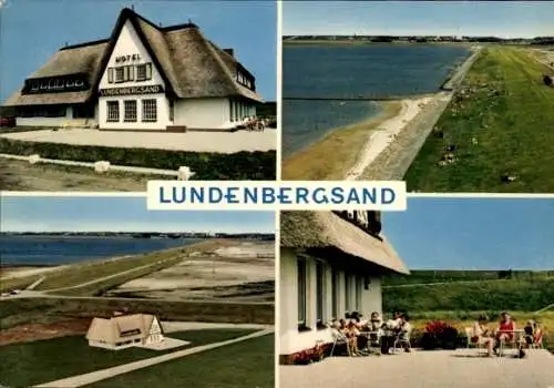 Ak Simonsberger Koog Simonsberg in Nordfriesland, Haus Lundenbergsand, Inh. Johannes Peters