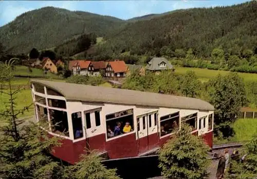 Ak Oberweißbach im Thüringer Wald, Oberweißbacher Bergbahn an der Talstation Obstfelderschmiede