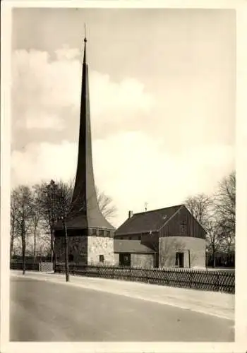 Ak Heikendorf an der Kieler Förde, evangelisch lutherische Kirche