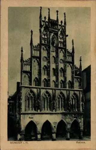 Ak Münster in Westfalen, Rathaus