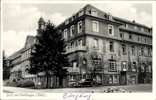 Ak Denklingen Reichshof Oberbergischer Kreis, Gebäude mit Turm