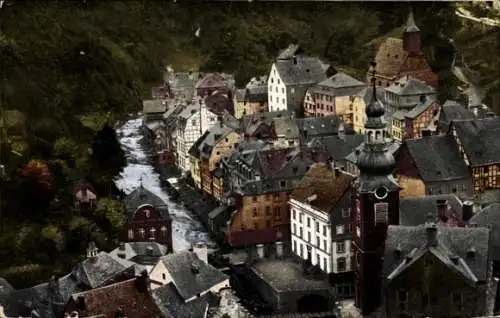 Ak Monschau Montjoie in der Eifel, Teilansicht