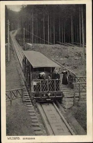 Ak Bad Wildbad im Schwarzwald, Bergbahn