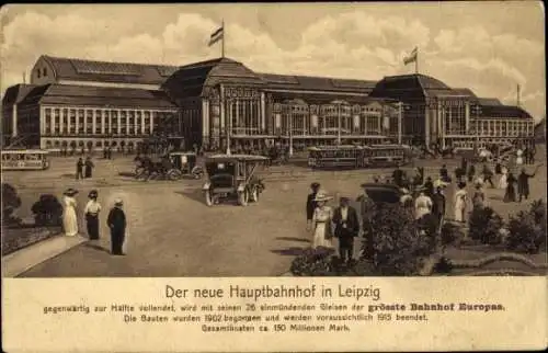 Ak Leipzig in Sachsen, Hauptbahnhof