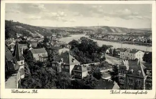 Ak Vallendar am Rhein, Panorama