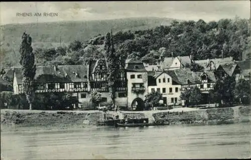 Ak Rhens am Rhein, Gasthaus zum Schiffchen