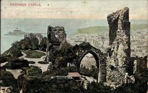 Ak Hastings East Sussex England, Schloss