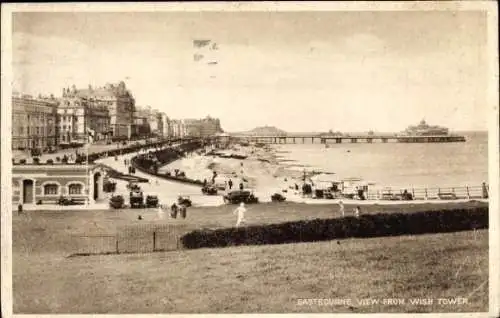 Ak Eastbourne East Sussex England, Blick vom Wish Tower