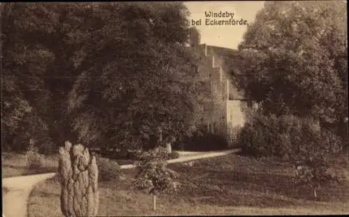 Ak Windeby in Schleswig Holstein, bei Eckernförde, Teilansicht