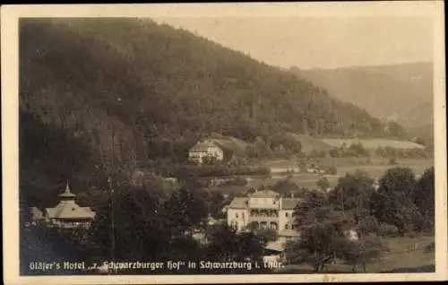 Ak Schwarzburg in Thüringen, Gläser's Hotel Zum Schwarzburger Hof