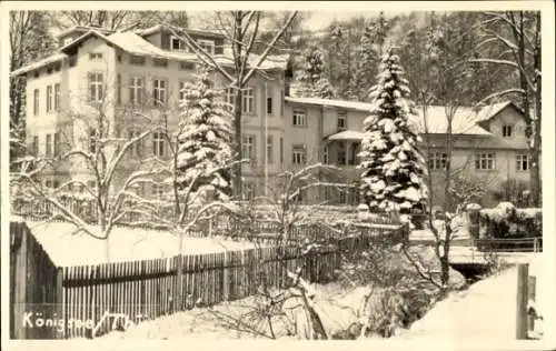 Ak Königsee in Thüringen, Teilansicht, Winter