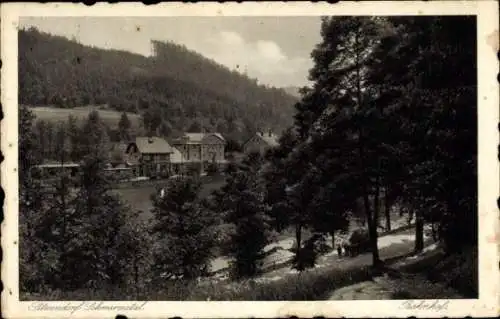 Ak Sitzendorf in Thüringen, Schwarzatal, Bahnhof