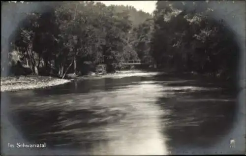 Ak Bockschmiede Döschnitz in Thüringen, Schwarzatal, Sorbitztal, Schwarzburg, Panorama