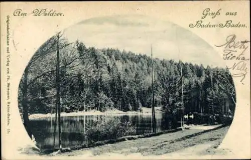 Ak Baden Baden am Schwarzwald, Waldsee