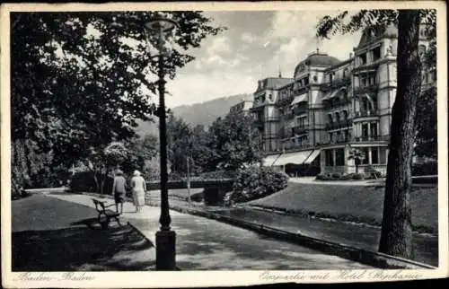 Ak Baden Baden am Schwarzwald, Oos, Hotel Stephanie