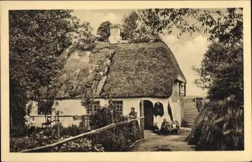 Ak Stedesand in Nordfriesland, Heimatschutz Postkarte XII, Haus Aug. Siebertsen