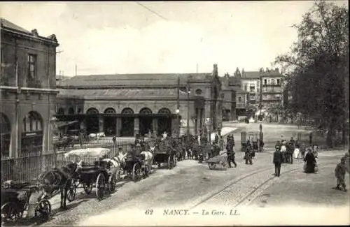 Ak Nancy Meurthe et Moselle, Gare