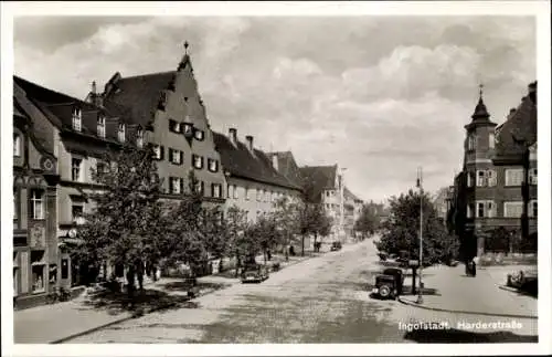 Ak Ingolstadt an der Donau Oberbayern, Harderstraße