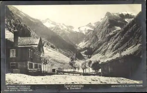 Ak Spielmannsau Oberstdorf im Oberallgäu, Villa Höfats