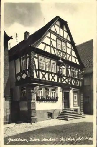 Foto Ak Rothenfels am Main Unterfranken, Gasthaus zum Anker