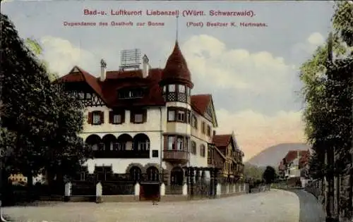 Ak Bad Liebenzell im Schwarzwald, Dependance des Gasthofs zur Sonne, Post