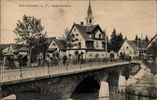 Ak Kirchheim unter Teck Württemberg, Lindachbrücke