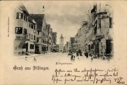 Ak Dillingen an der Donau, Königsstraße