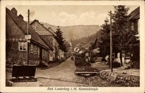 Ak Bad Lauterberg im Harz, Kummelstraße