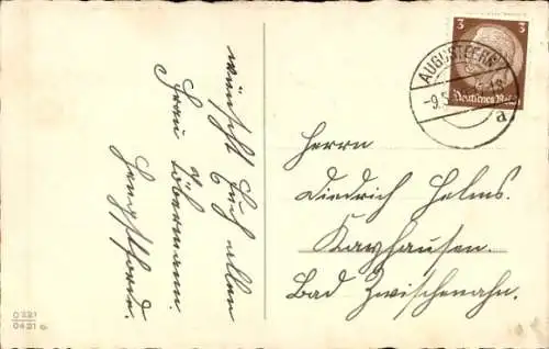 Ak Glückwunsch Pfingsten, Maikäfer, Birken