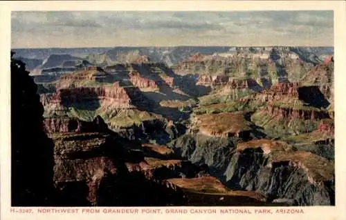 Ak Grand Canyon Arizona USA, nordwestlich von Grandeur Point