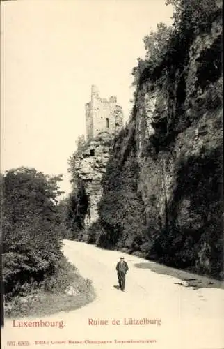 Ak Luxemburg, Ruine de Lützelburg