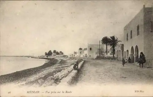 Ak Mediah Marokko, Blick auf die Straße