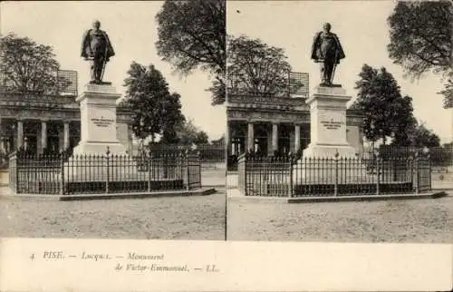 Stereo Ak Lucca Toscana, Viktor-Emmanuel-Denkmal